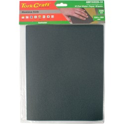 Water Paper 230 X 280mm 220 Grit Wet & Dry 10 Per Pack Std