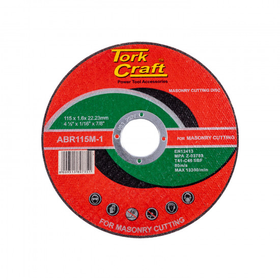 Cutting Disc Masonry 115 X 1.6 X 22.2mm Cutting Disc Masonry 115 X 1.6 X 22.2mm