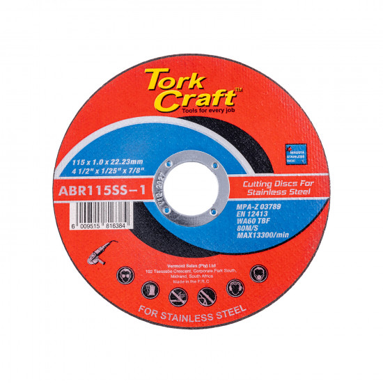 Cutting Disc Metal & Ss 115 X 1.6 X 22.2 Mm Cutting Disc Metal & Ss 115 X 1.6 X 22.2 Mm