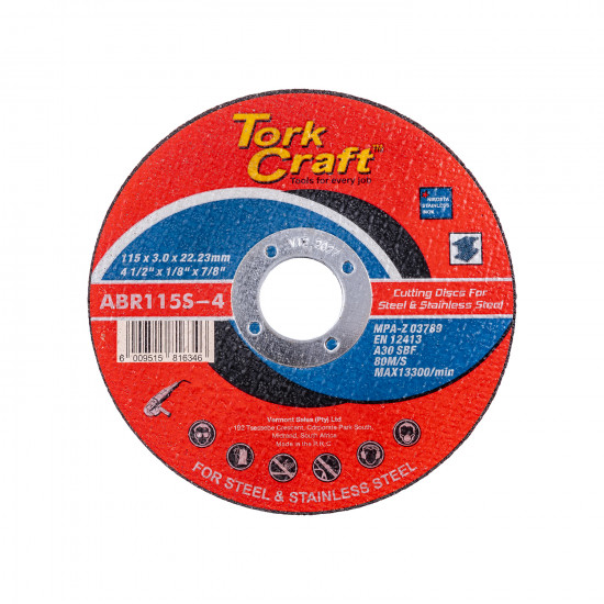 Cutting Disc Steel & Ss 115 X 3.0 X 22.22 Mm Cutting Disc Steel & Ss 115 X 3.0 X 22.22 Mm