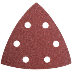 S&ing Triangle Sheet 60grit 94x94x94mm 5/pack W/holes Hook & Loop