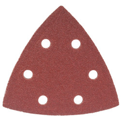 S&ing Triangle Sheet 80grit 94x94x94mm 5/pack W/holes Hook & Loop