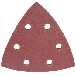 S&ing Triangle Sheet 120grit 94x94x94mm 5/pack W/holes Hook & Loop