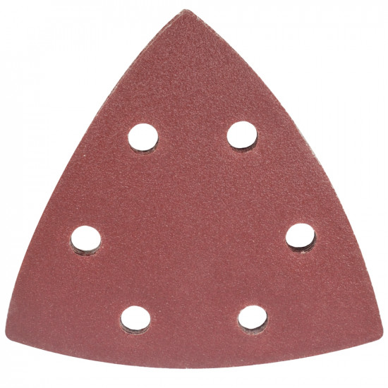 Sanding Triangle Sheet 120grit 94x94x94mm 5/pack W/holes Hook & Loop Sanding Triangle Sheet 120grit 94x94x94mm 5/pack W/holes Hook & Loop