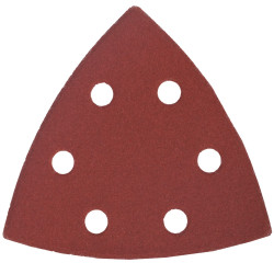 S&ing Triangle Sheet 240grit 94x94x94mm 5/pack W/holes Hook & Loop
