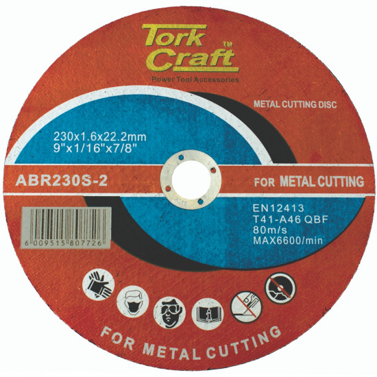 Cutting Disc Steel And Ss 230 X 1.6 X 22.22mm Cutting Disc Steel And Ss 230 X 1.6 X 22.22mm