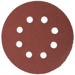 S&ing Disc 125mm 60 Grit With Holes 10/pk Hook And Loop