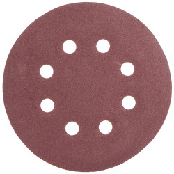 S&ing Disc 125mm 180 Grit With Holes 10/pk Hook And Loop