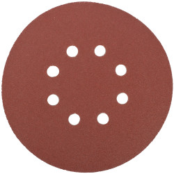 S&ing Disc 150mm 120 Grit With Holes 10/pk Hook And Loop