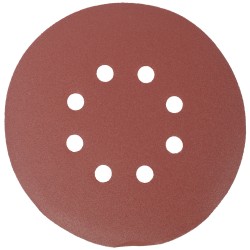 S&ing Disc 150mm 180 Grit With Holes 10/pk Hook And Loop