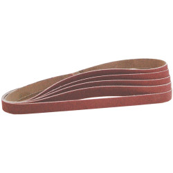 Powerfile S&ing Belt 6 X 451mm 80 Grit 5/pk