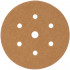 Gold Disc (50 Pieces) 60 Grit 150mm X 6+1 Holes Hook And Loop