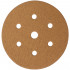 Gold Disc (50 Pieces) 80 Grit 150mm X 6+1 Holes Hook And Loop