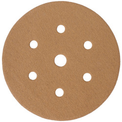 Gold Disc (50 Pieces) 120 Grit 150mm X 6+1 Holes Hook And Loop
