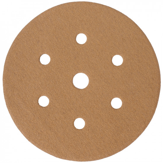Gold Disc (50 Pieces) 150 Grit 150mm X 6+1 Holes Hook And Loop Gold Disc (50 Pieces) 150 Grit 150mm X 6+1 Holes Hook And Loop