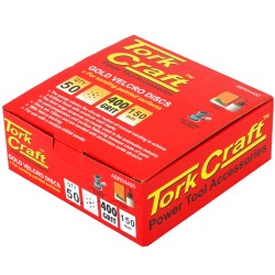 Gold Disc (50 Pieces) 400grit 150mm X 6+1 Holes Hook And Loop