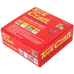 Gold Disc (50 Pieces) 120 Grit 150mm Without Hole Hook And Loop