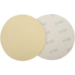 Gold Disc (50 Pieces) 150 Grit 150mm Without Hole Hook And Loop
