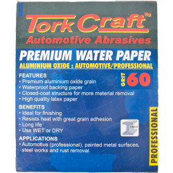Premium Waterproof Paper 60 Grit 230 X 280 (50 Piece) Automotive
