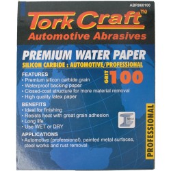 Premium Waterproof Paper 100 Grit 230 X 280 (50 Piece) Automotive