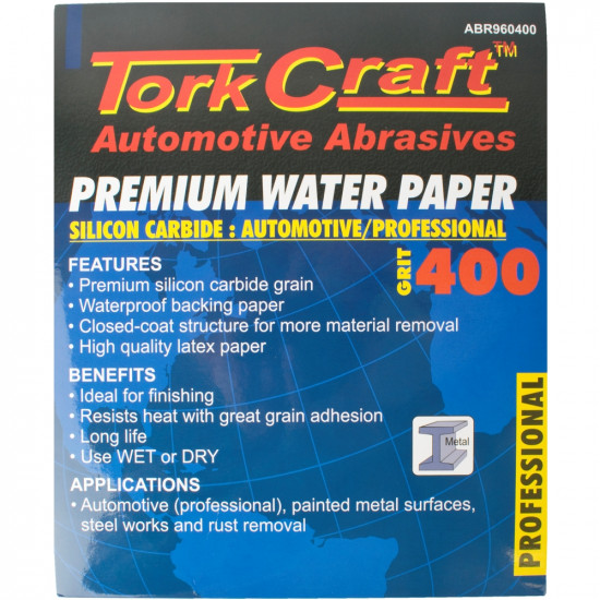 Premium Waterproof Paper 400 Grit 230 X 280 (50 Piece) Automotive