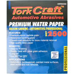 Premium Waterproof Paper 2500 Grit 230 X 280 (50 Piece) Automotive