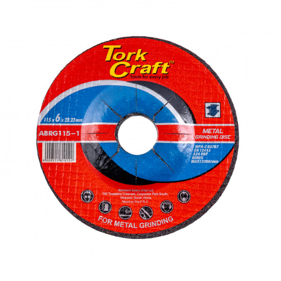 Grinding Disc For Steel 115 X 6.0 X 22.2mm Grinding Disc For Steel 115 X 6.0 X 22.2mm