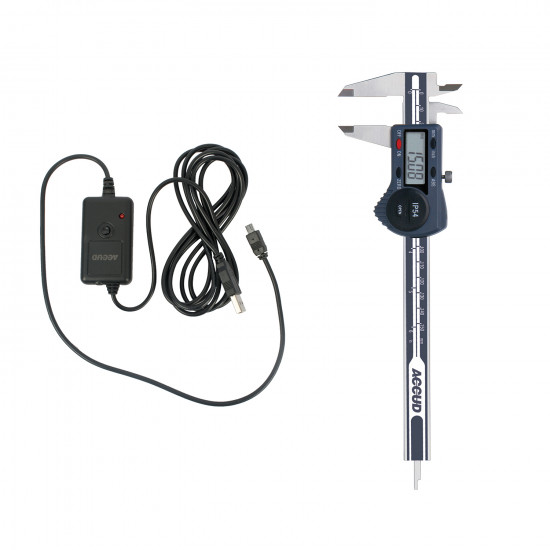Dig. Caliper 200mm 0.03mm Acc. S/steel + Data Cable 100-11 Dig. Caliper 200mm 0.03mm Acc. S/steel + Data Cable 100-11