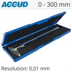 Dig. Caliper 300mm 0.03mm Acc. Metal Cover S/steel 0.01mm Res.