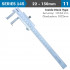 Vernier Caliper 22-150mm 0.04mm Acc. 0.02mm Grad. Inside Neck S/steel