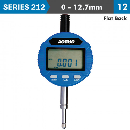 Digital Indicator Flat Back 12.7mm/0.5' Digital Indicator Flat Back 12.7mm/0.5'