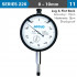 Dial Indicator 10mm Shockproof 0.01mm Grad. Lug&flat Back