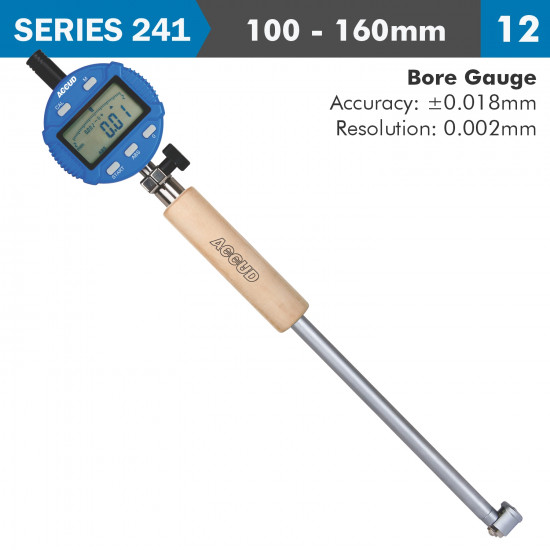 Dig. Bore Gauge 100-160mm 0.018mm Acc. 0.001mm Grad. Dig. Bore Gauge 100-160mm 0.018mm Acc. 0.001mm Grad.