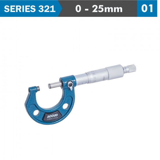 Outside Micrometer 25mm 0.004mm Acc. 0.01mm Grad. Outside Micrometer 25mm 0.004mm Acc. 0.01mm Grad.