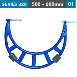 Outside Micrometer 500-600mm 0.014mm Acc. 0.01mm Grad. With Extension