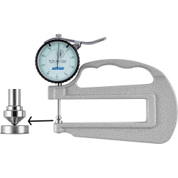 Thickness Gauge 10mm 0.02mm Acc. Large Depth Steel Anvil 0.01mm Grad.