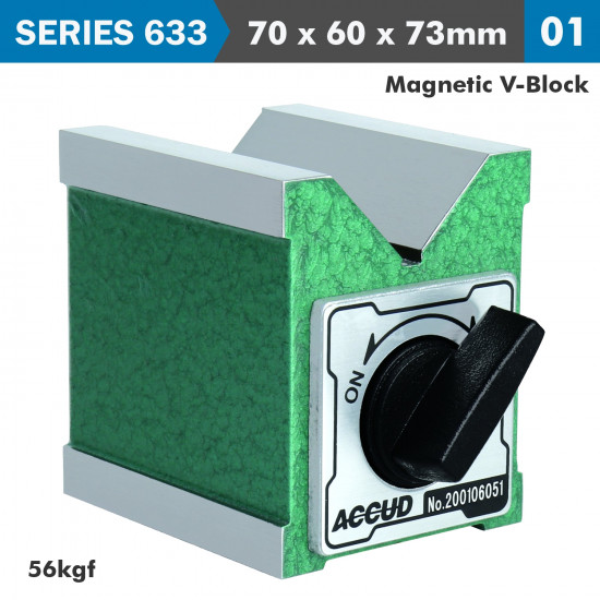 Magnetic V-block 70x60x73mm 56kgf Magnetic V-block 70x60x73mm 56kgf