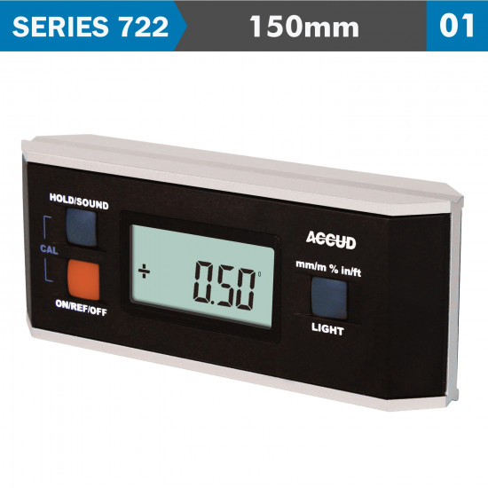 Digital Leveler 360deg 150x60mm 0.05 Deg. Res. Al Frame Digital Leveler 360deg 150x60mm 0.05 Deg. Res. Al Frame