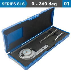 Universal Protractor 360 Deg. C/steel 5&#039; Acc. 5&#039; Grad.