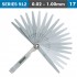 Feeler Gauge 100mm 0.02 - 1.00mm 17 Leaves Din2275
