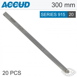 Long Feeler Gauge 300mm 0.05-1.00 20 Leaves Din2275