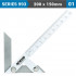 Center Marking Gauge 200x150mm 0.15mm Acc. S/steel