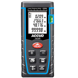 Laser Distance Meter 2x1.5v Aaa Bat. 1mm Res 1.5mm Acc. 0.1m-100m Rang