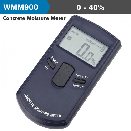 Concrete Moisture Tester 0-40% Range 2% Accur 0.5% Res Concrete Moisture Tester 0-40% Range 2% Accur 0.5% Res