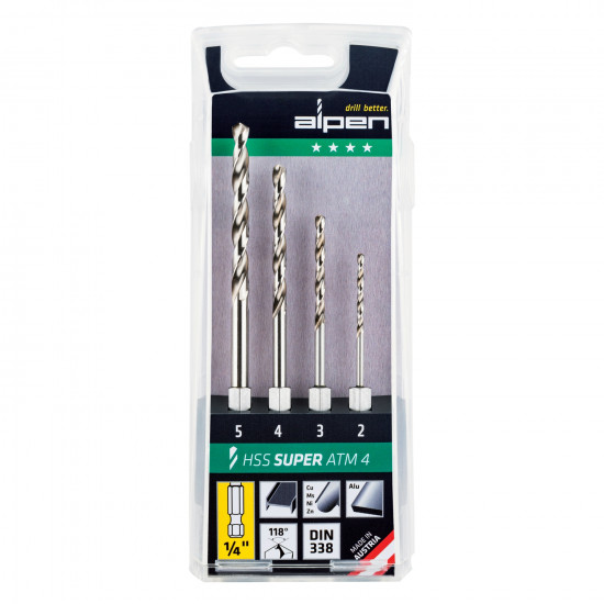 Hex Shank Set Hss For 4 Piece 2.3.4.5mm Hex Shank Set Hss For 4 Piece 2.3.4.5mm