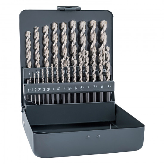 Hss Sprint Drill Bit Set 25 Piece 1-13mm X 0.5 In Metal Case Hss Sprint Drill Bit Set 25 Piece 1-13mm X 0.5 In Metal Case