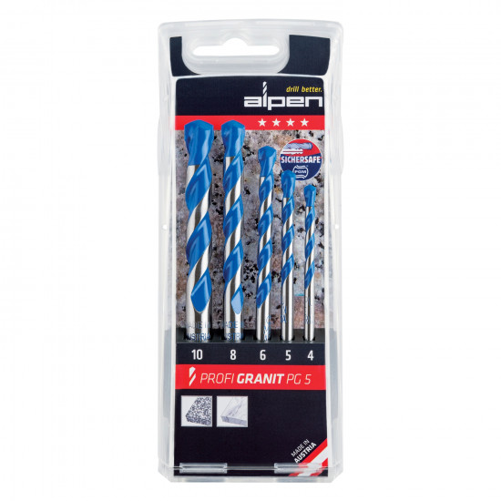 Granite Drill Bit Set 5piece 4 5 6 8 10mm Granite Drill Bit Set 5piece 4 5 6 8 10mm