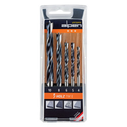 Wood Drill Bit Set 5 Piece 4-5-6-8-10