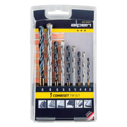 Hss/masonry Drill Bit Kombi Set 3-8mm