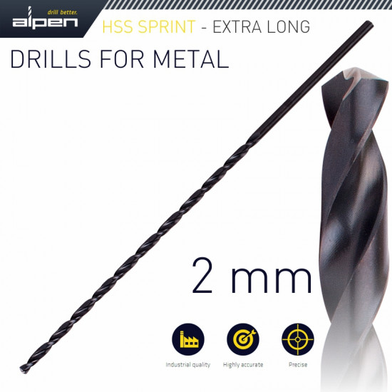 Hss Drill Bit 2mm 125 X 85 Extra Long Hss Drill Bit 2mm 125 X 85 Extra Long